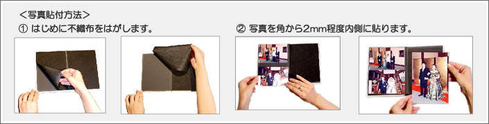 写真貼付方法
